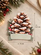 Tannenzapfen Tischkärtchen - für die Weihnachtstafel