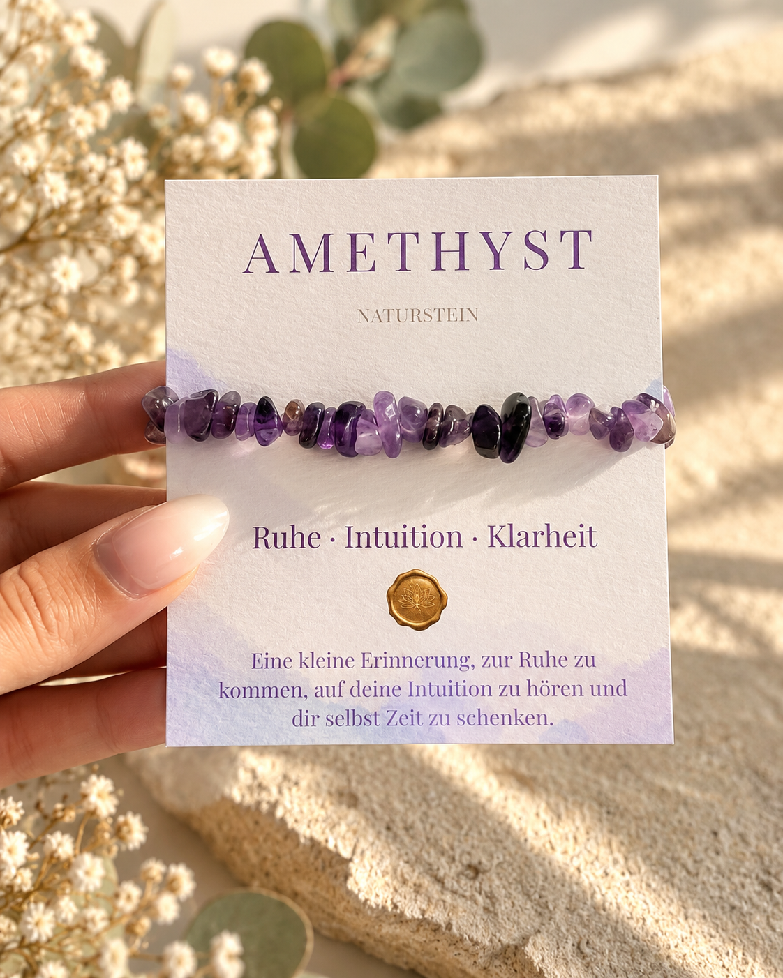Ruhe - mit echtem Amethyst