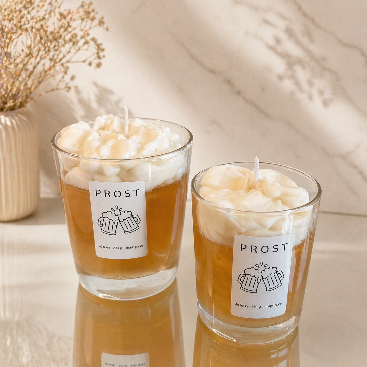 Bierkerze „Prost“ – perfekt als Vatertagsgeschenk