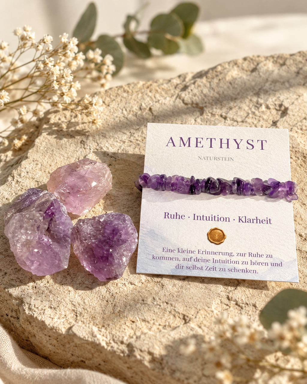 Ruhe - mit echtem Amethyst