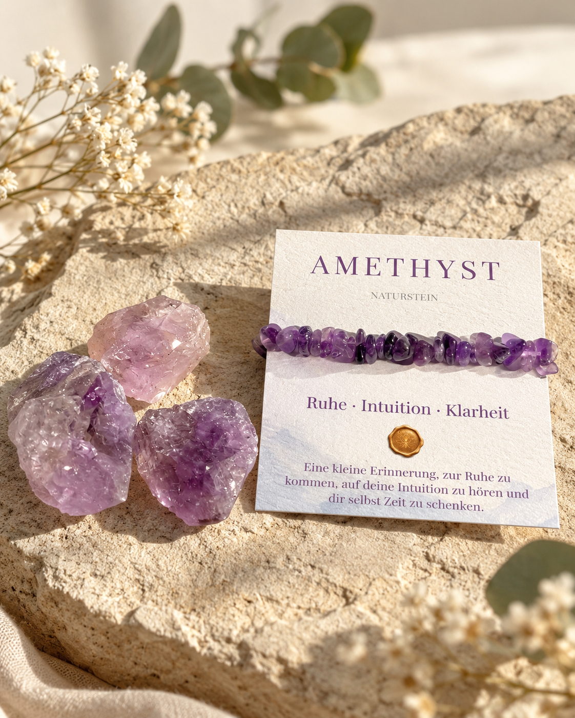 Ruhe - mit echtem Amethyst