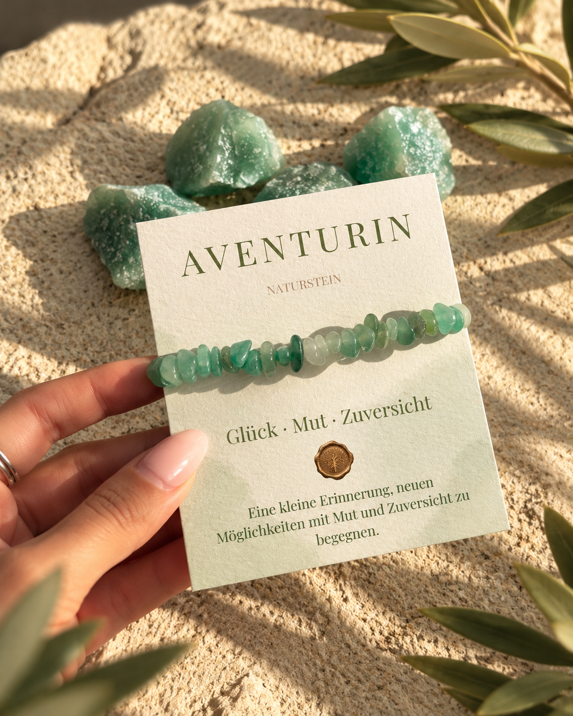 Glück - mit echtem Aventurin