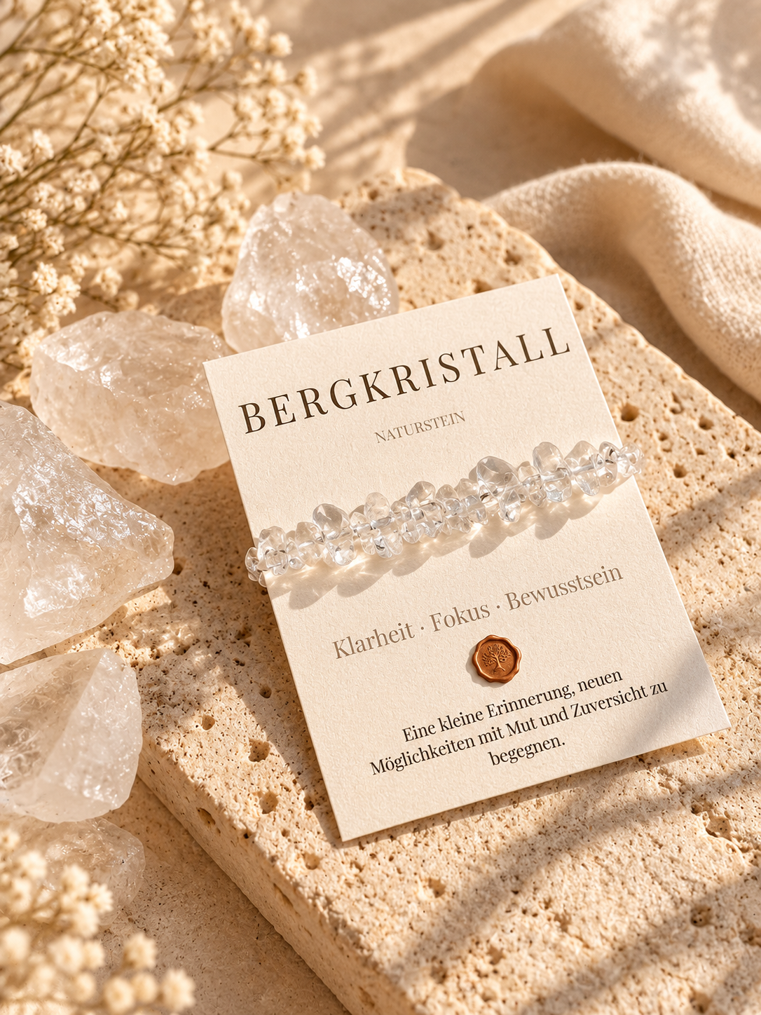 Fokus - mit echtem Bergkristall