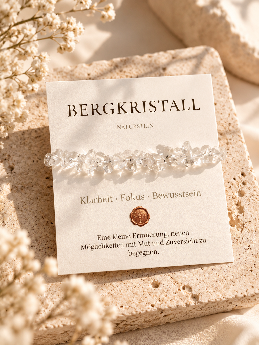 Fokus - mit echtem Bergkristall
