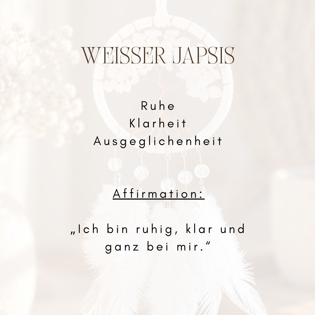 Lebensbaum - aus weißem Jaspis