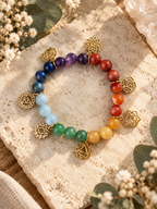 7 Chakren - Armband mit Charms