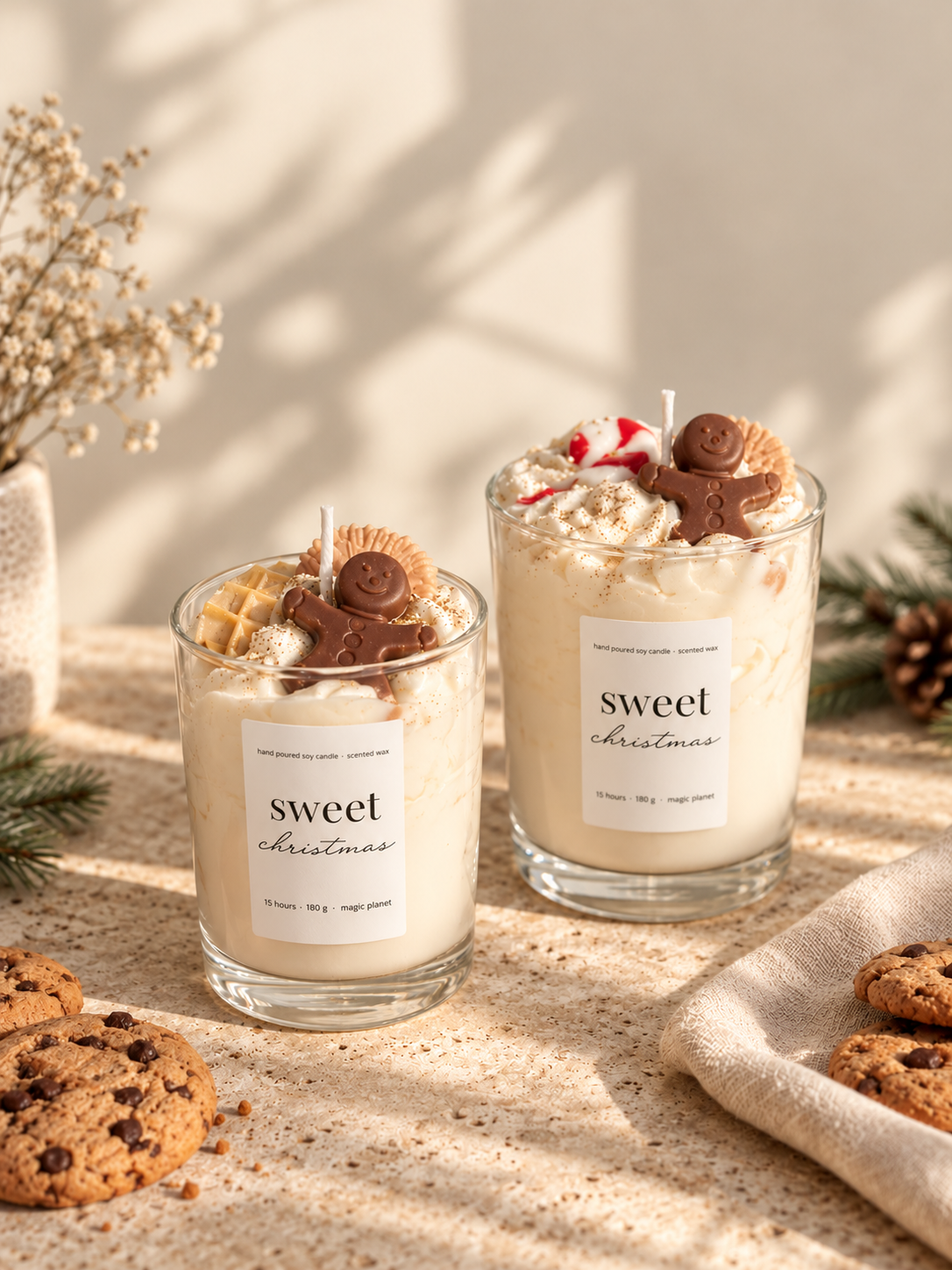 Sweet Christmas - mit Zuckerstange und Orange