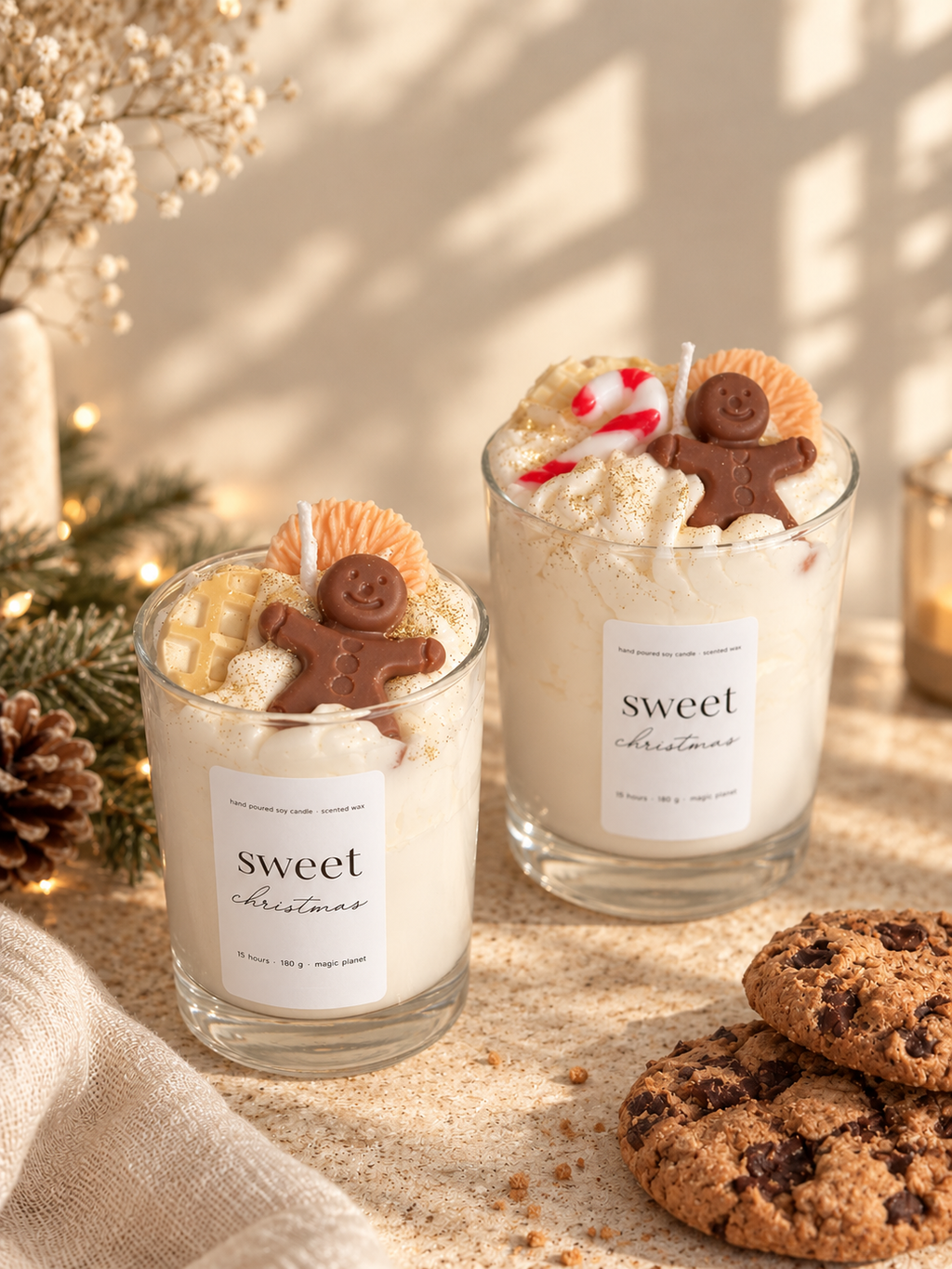Sweet Christmas - mit Zuckerstange und Orange