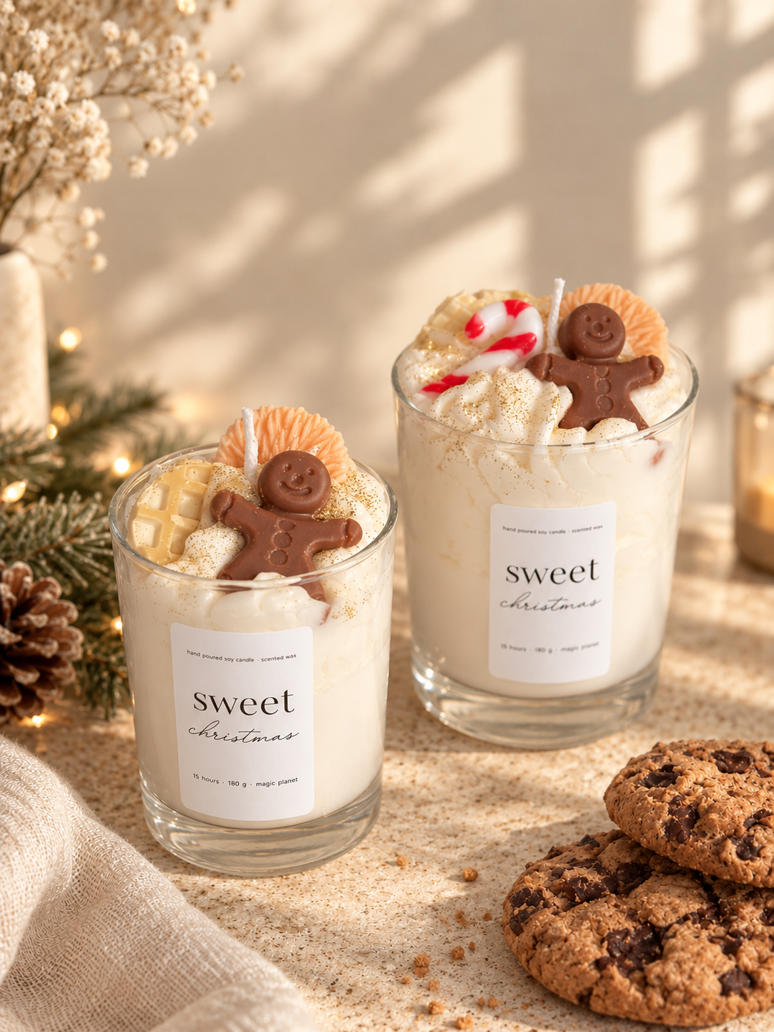 Sweet Christmas - mit Zuckerstange und Orange