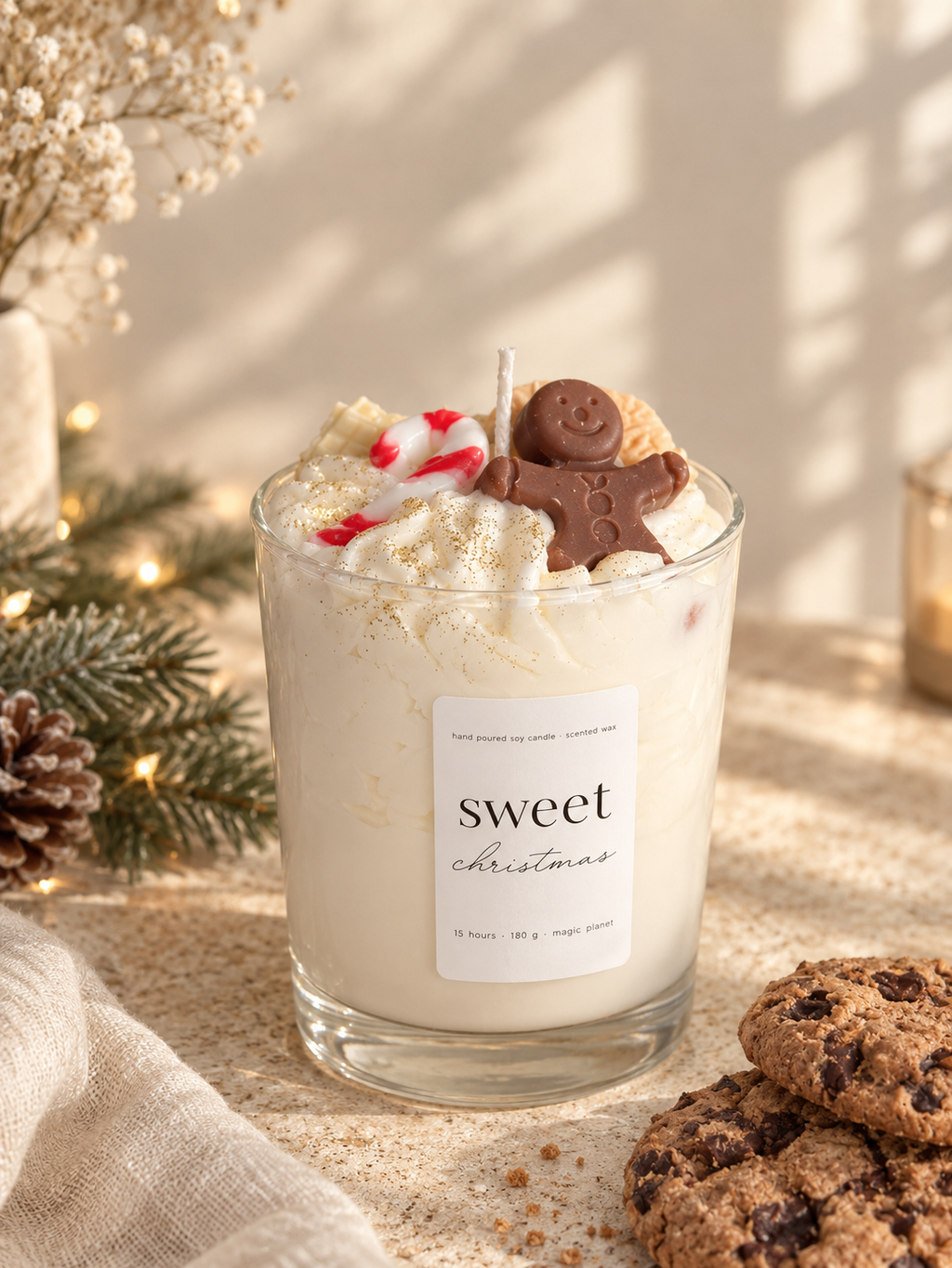 Sweet Christmas - mit Zuckerstange und Orange