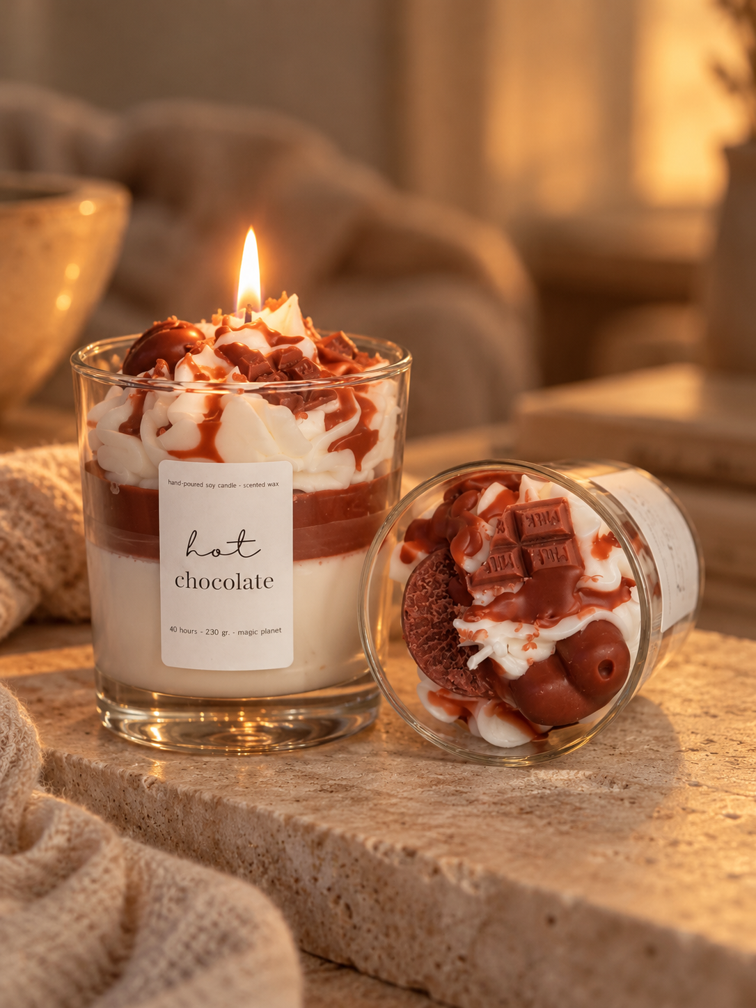 Hot chocolate - mit Schokoladenstücken