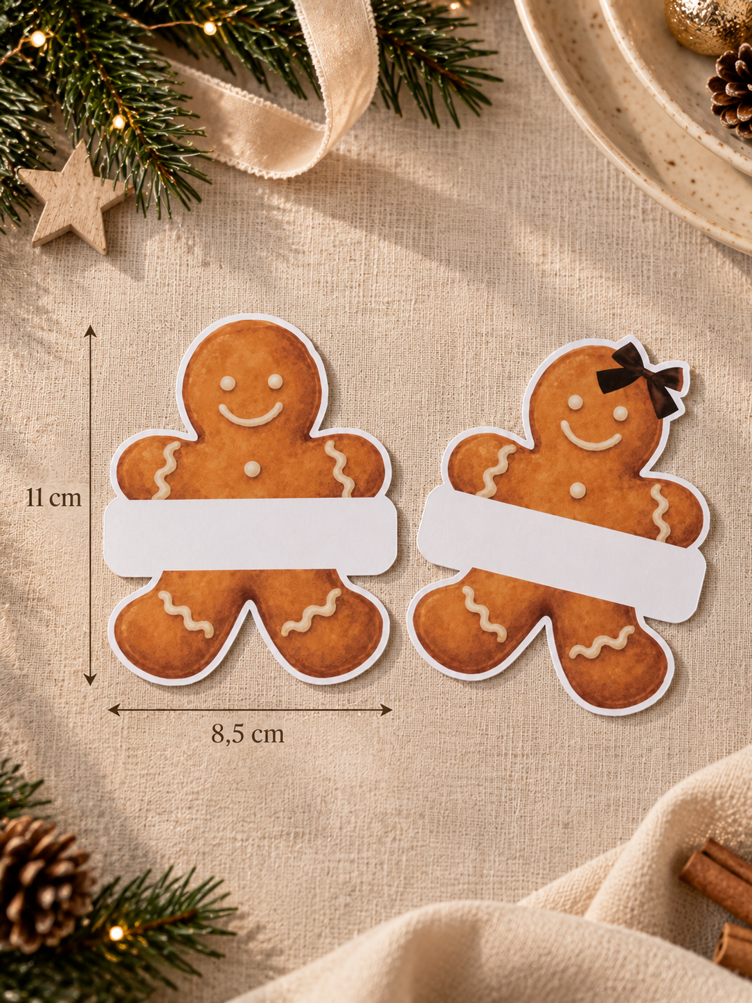 Lebkuchen Tischkärtchen - für die Weihnachtstafel