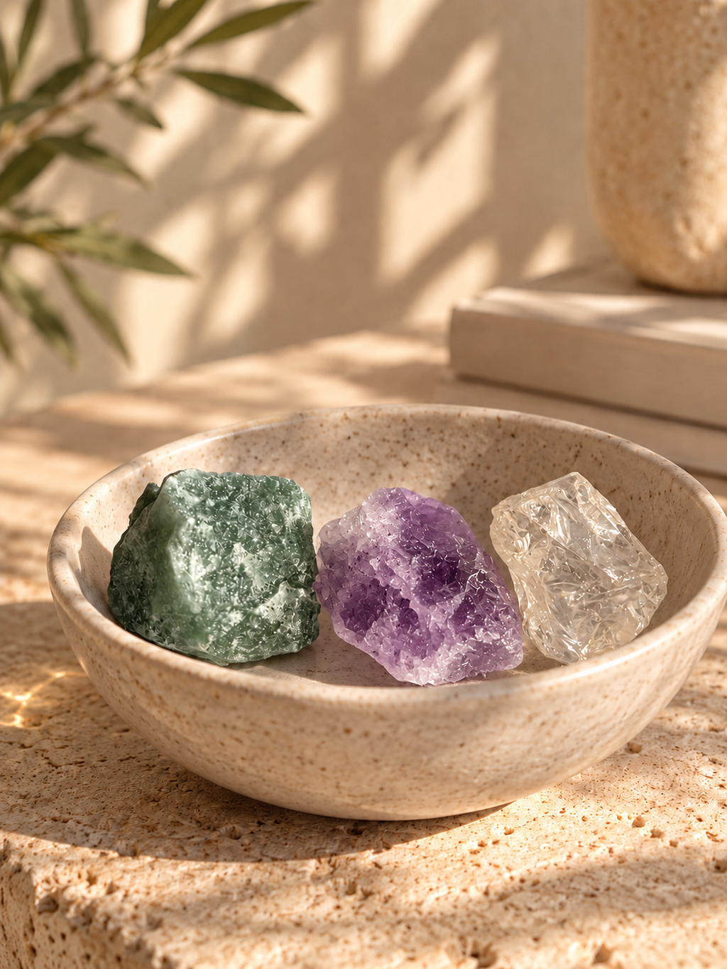 Anti-Stress - mit Amethyst, Bergkristall und Aventurin