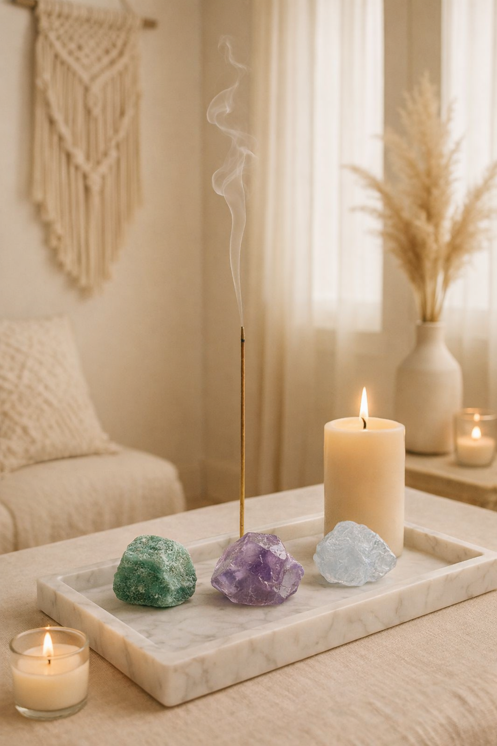 Anti-Stress - mit Amethyst, Bergkristall und Aventurin