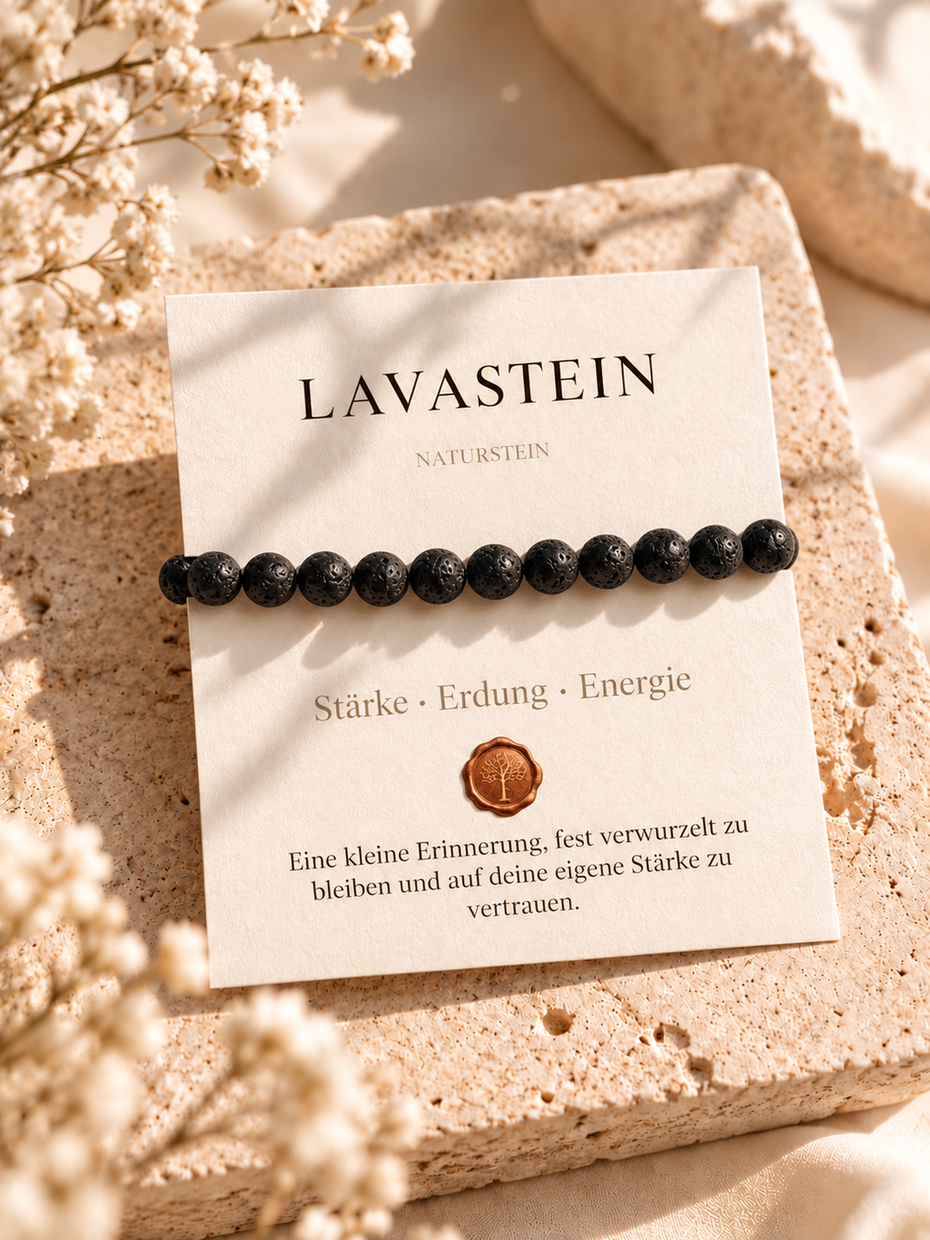 Erdung - mit echtem Lavastein