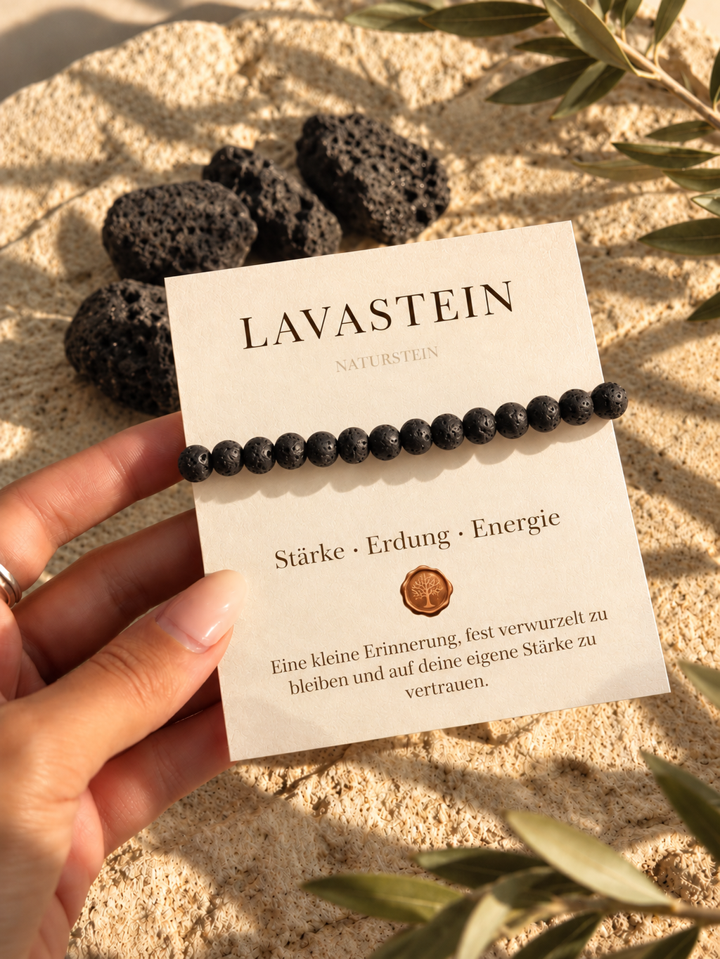 Erdung - mit echtem Lavastein