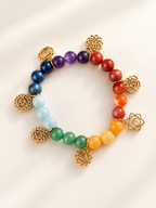 7 Chakren - Armband mit Charms