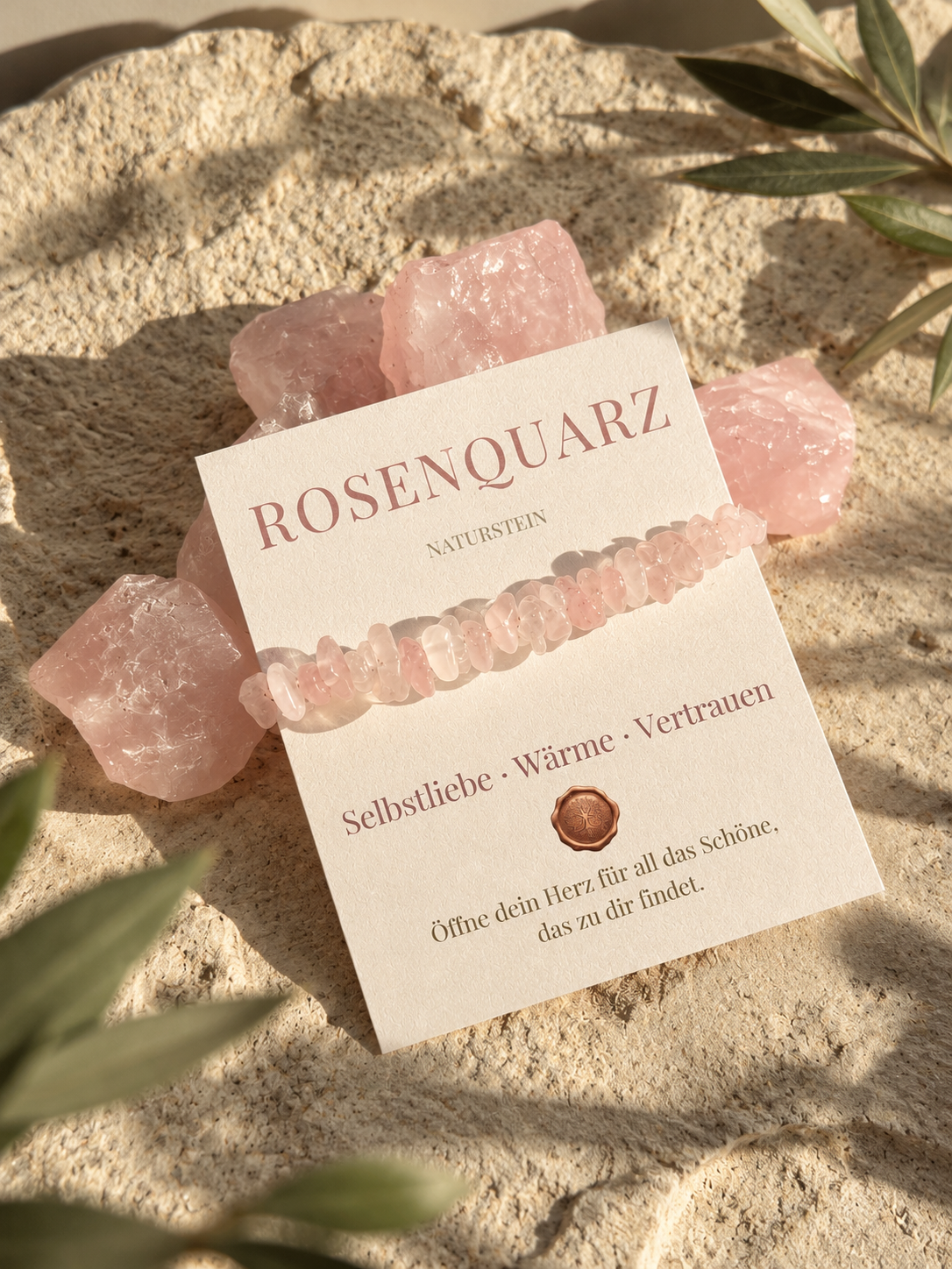 Selbstliebe - mit echtem Rosenquarz