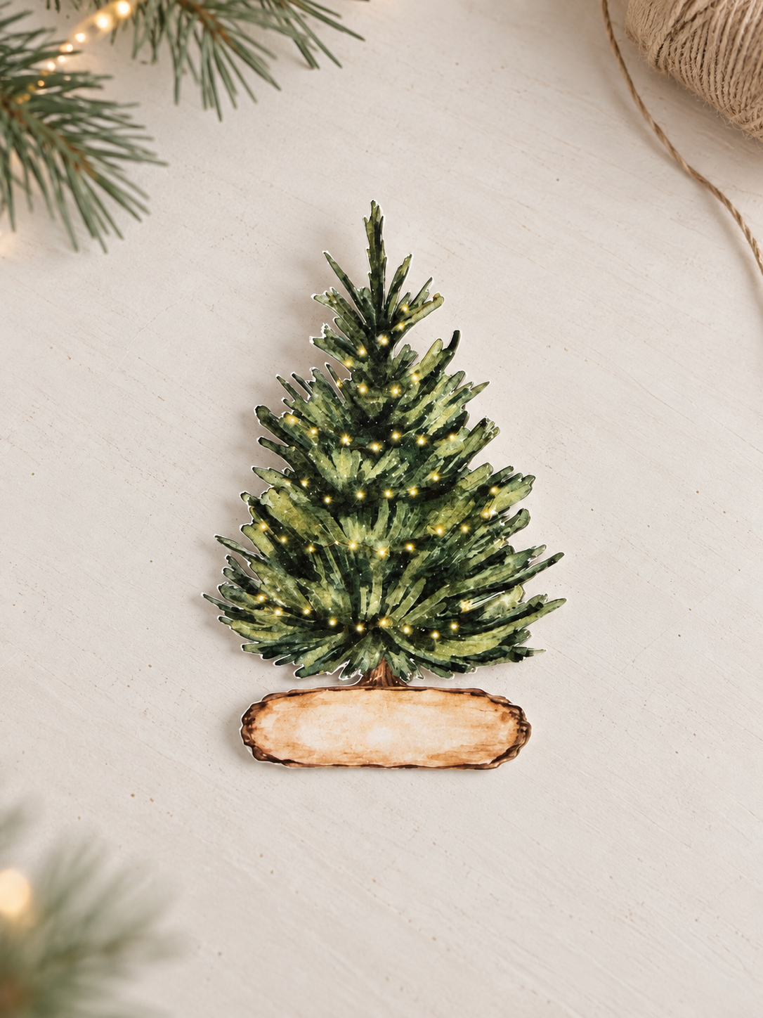 Tannenbaum Tischkärtchen - für die Weihnachtstafel