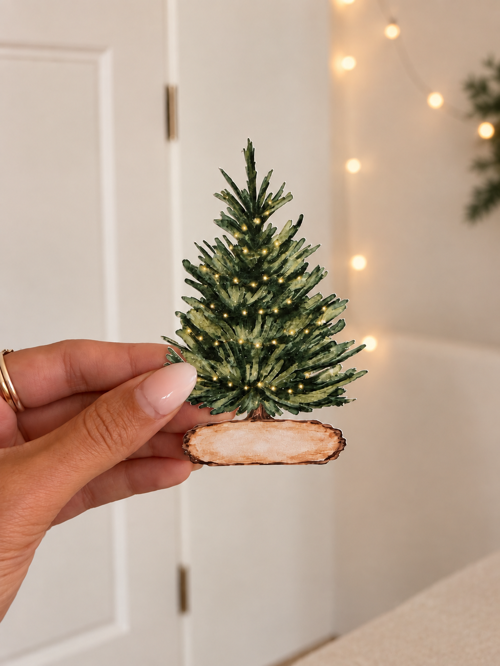 Tannenbaum Tischkärtchen - für die Weihnachtstafel
