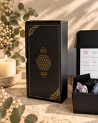 Große 7 Chakren Box – mit 7 Chakra Steinen + Palo Santo